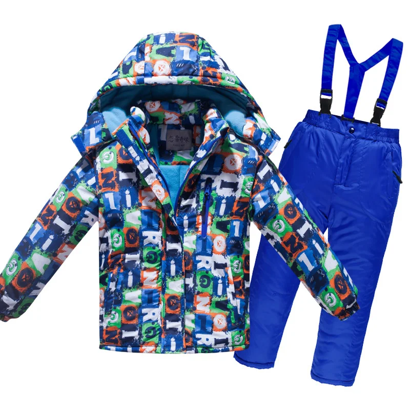 -30 Winter Children's Snow suit outdoor sports wear snowboarding Sets Thermal Warm Kids Ski jacket + bib Snow pant Boy or Girl
-30 Winter Children's Snow suit outdoor sports wear snowboarding Sets Thermal Warm Kids Ski jacket + bib Snow pant Boy or Girl