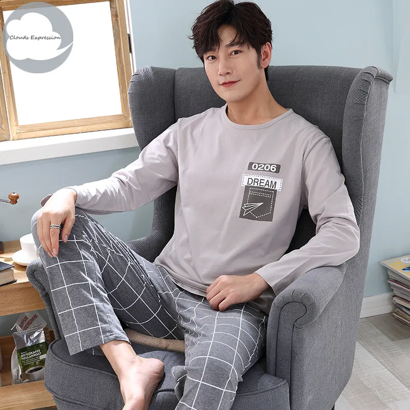 Autumn Winter Knitted Cotton Cartoon Men's Pyjamas Couple Pajamas Set Casual Male Sleepwear Pyjamas Night Pijamas Homewear 4XL
Autumn Winter Knitted Cotton Cartoon Men's Pyjamas Couple Pajamas Set Casual Male Sleepwear Pyjamas Night Pijamas Homewear 4XL