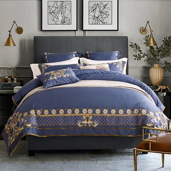 Luxury embroidery Bedding Sets 4/6pcs egyptian cotton Bed Linings Duvet Cover Bed Sheet Pillowcases Cover Set
Luxury embroidery Bedding Sets 4/6pcs egyptian cotton Bed Linings Duvet Cover Bed Sheet Pillowcases Cover Set