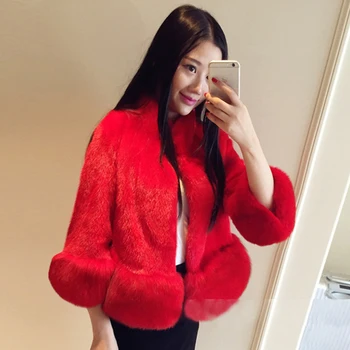 2017 winter new fox fur fur coat ladies Korean version of Slim short paragraph imitation fur fashion temperament jacket
2017 winter new fox fur fur coat ladies Korean version of Slim short paragraph imitation fur fashion temperament jacket
