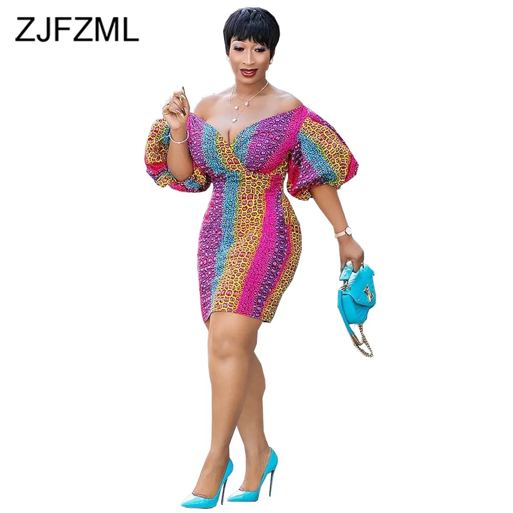 Leopard Striped Sexy Bodycon Dress Women Off The Shoulder Backless Package Hip Dress Summer Deep V Neck Puff Sleeve Party Dress
Leopard Striped Sexy Bodycon Dress Women Off The Shoulder Backless Package Hip Dress Summer Deep V Neck Puff Sleeve Party Dress