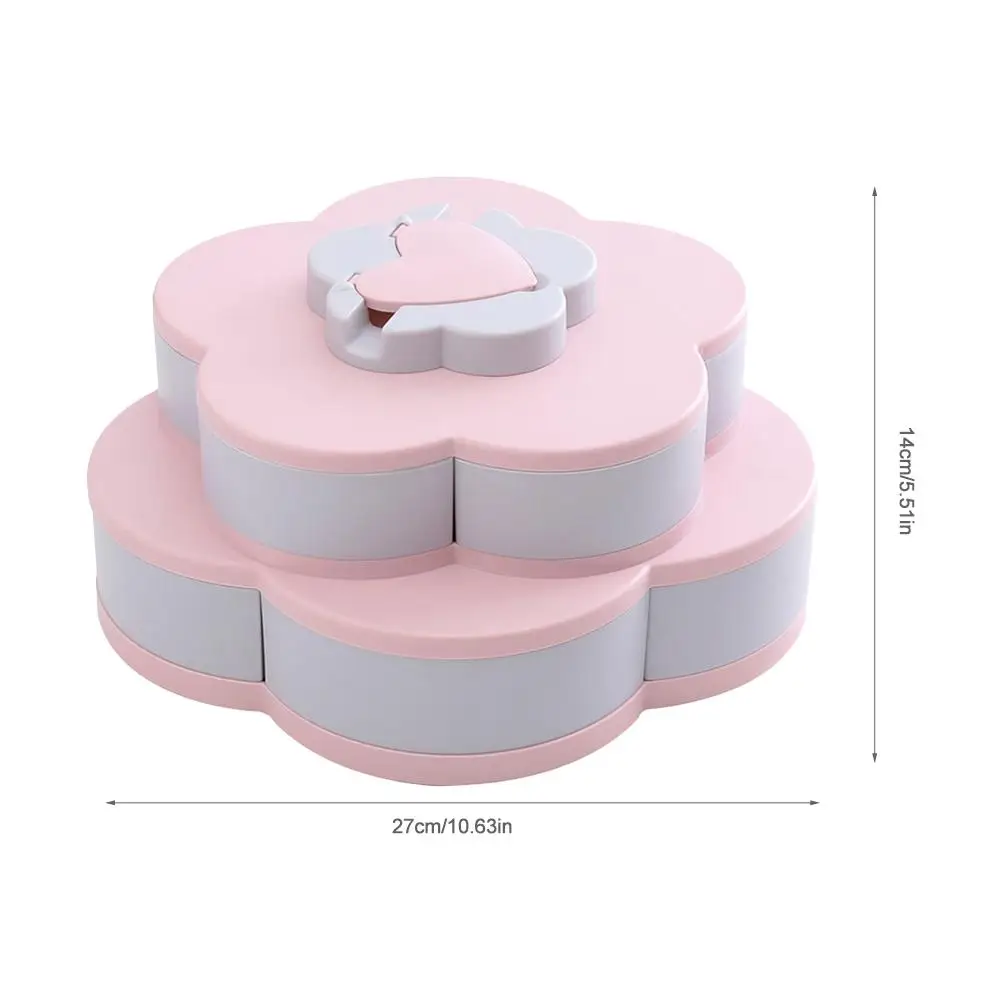 2019 New Items Snack Storage Tray Double-Layer Rotating Fruit Plate Petal-Shape Living Room Candy Dish Dried Fruit Storage Plate
2019 New Items Snack Storage Tray Double-Layer Rotating Fruit Plate Petal-Shape Living Room Candy Dish Dried Fruit Storage Plate