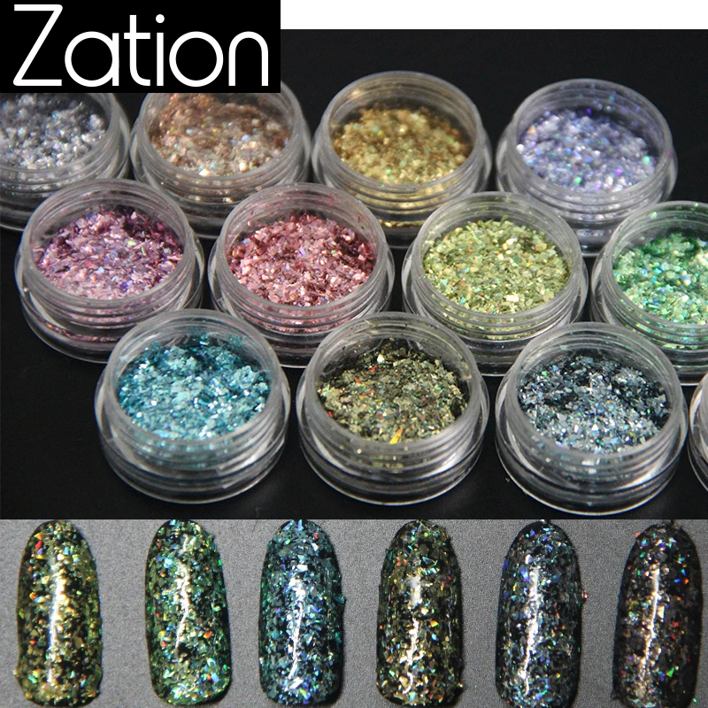 Zation Nail Glitter Mirror Sequin Powder for UV Gel Flakes Manicure Tips Nail Art Pigment Dust Manicure Nails Decorations
Zation Nail Glitter Mirror Sequin Powder for UV Gel Flakes Manicure Tips Nail Art Pigment Dust Manicure Nails Decorations