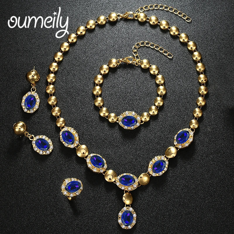 OUMEILY Beads Collares Jewelry Sets For Women Accessories Wedding Bridal Pendant Statement Imitation Crystal Necklace Earrings
OUMEILY Beads Collares Jewelry Sets For Women Accessories Wedding Bridal Pendant Statement Imitation Crystal Necklace Earrings
