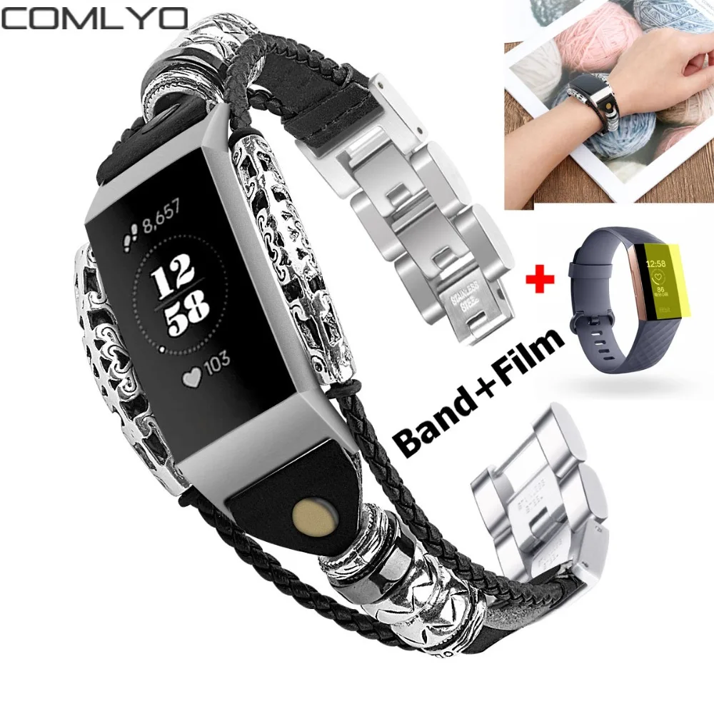 Newest COMLYO Wrist Bands Strap for Fitbit Charge 3 Band Genuine Leather Wristband Replace Bracelet for Fitbit Charge3 Watchband
Newest COMLYO Wrist Bands Strap for Fitbit Charge 3 Band Genuine Leather Wristband Replace Bracelet for Fitbit Charge3 Watchband