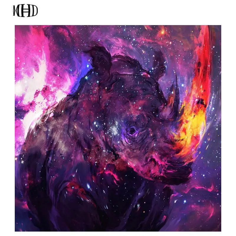 DIY Diamond Painting Color Rhino 3D Diamond Embroidered Square Mosaic Cross Stitch Home Decorating Rhinestone Kit
DIY Diamond Painting Color Rhino 3D Diamond Embroidered Square Mosaic Cross Stitch Home Decorating Rhinestone Kit