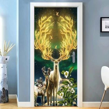 3D PVC Self-adhesive Waterproof Wallpaper Star Sky Golden Elk Deer Photo Backdrop Wall Mural Door Sticker Wallpaper For Bedroom
3D PVC Self-adhesive Waterproof Wallpaper Star Sky Golden Elk Deer Photo Backdrop Wall Mural Door Sticker Wallpaper For Bedroom