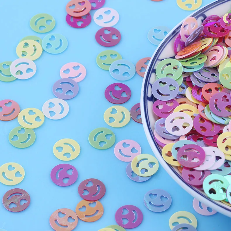 10g 10mm Loose Sequins for Crafts Heart Smiley Face Lentejuelas DIY Nail Art Decoration Confetti Giltter Sequin Sewing Paillette
10g 10mm Loose Sequins for Crafts Heart Smiley Face Lentejuelas DIY Nail Art Decoration Confetti Giltter Sequin Sewing Paillette