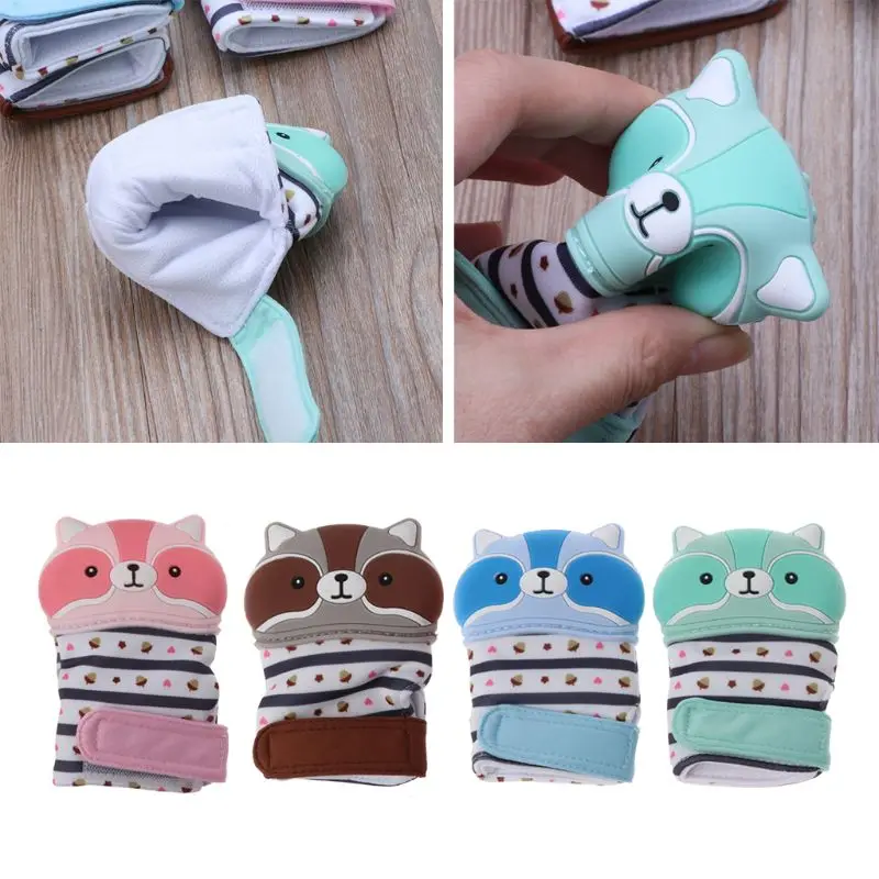 Raccoon Baby Silicone Mitts Teething Mitten Glove Candy Wrapper Sound Teethers Toy Gifts Newborn Nursing Mittens Teether
Raccoon Baby Silicone Mitts Teething Mitten Glove Candy Wrapper Sound Teethers Toy Gifts Newborn Nursing Mittens Teether