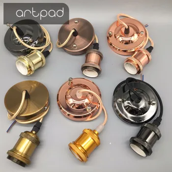 Retro Vintage Lamp Holder E27 Socket Base Edison fluorescent Hanging Light Socket LED Brass Metal Pendant Lighting With Cord
Retro Vintage Lamp Holder E27 Socket Base Edison fluorescent Hanging Light Socket LED Brass Metal Pendant Lighting With Cord