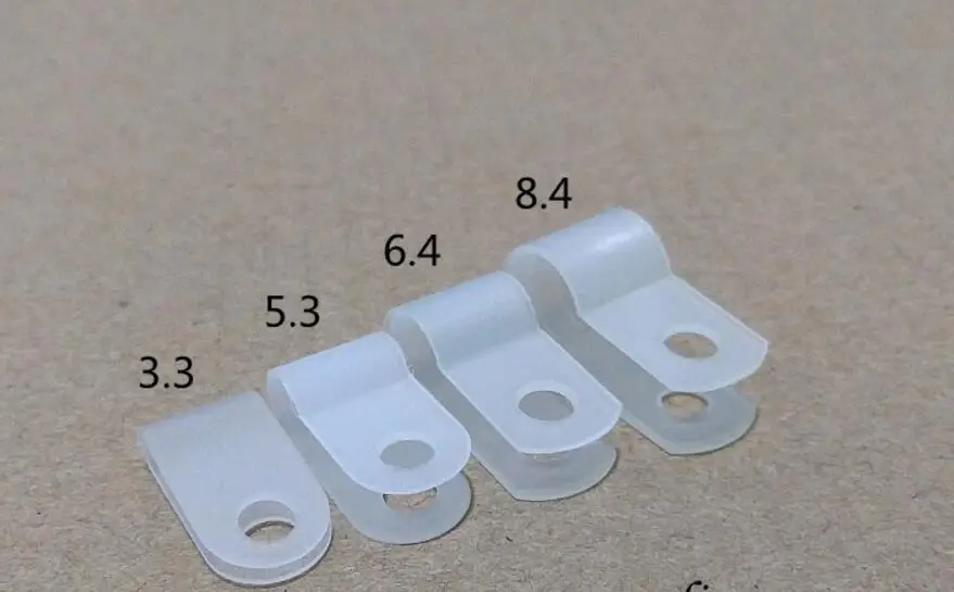 R-type clamp 8.4 line card Line deduction U-shaped PP cable clamp Fastening clamp Fixed buckle Wire fasteners
R-type clamp 8.4 line card Line deduction U-shaped PP cable clamp Fastening clamp Fixed buckle Wire fasteners