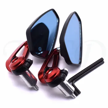 Universal Motorcycle rearview mirror Moto aluminum 7/8" 22mm handlebar rod end side mirror motorbik For Honda CB599 / CB600
Universal Motorcycle rearview mirror Moto aluminum 7/8" 22mm handlebar rod end side mirror motorbik For Honda CB599 / CB600