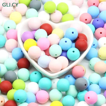 100pc Silicone Baby Teething Teether Beads15mm Safe Food Grade Nursing Chewing Round Silicone Beads Necklace
100pc Silicone Baby Teething Teether Beads15mm Safe Food Grade Nursing Chewing Round Silicone Beads Necklace