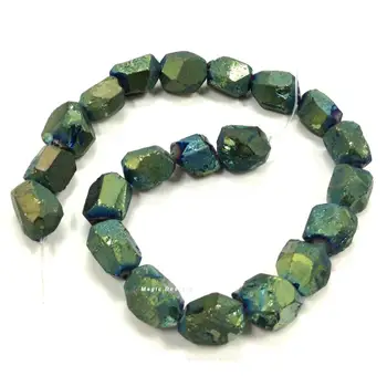 Blue Green Mystic Titanium Quartz Crystal Faceted Nugget Bead ,Rock Crystal Pendant DIY Beads 15-18X20-23mm BE6265
Blue Green Mystic Titanium Quartz Crystal Faceted Nugget Bead ,Rock Crystal Pendant DIY Beads 15-18X20-23mm BE6265
