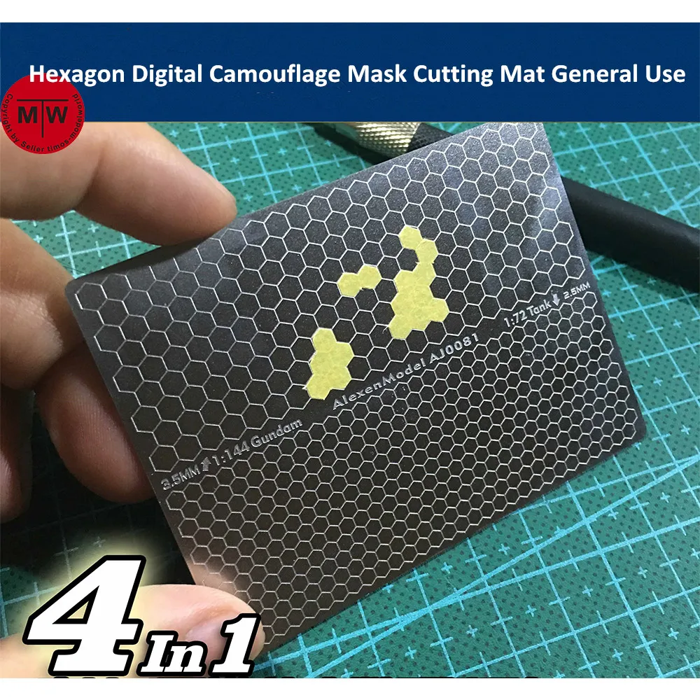 Hexagon Cellular Digital Camouflage Paint Mask Cutting Mat for Gundam Military Model Building Tools Double Side Groove Type
Hexagon Cellular Digital Camouflage Paint Mask Cutting Mat for Gundam Military Model Building Tools Double Side Groove Type