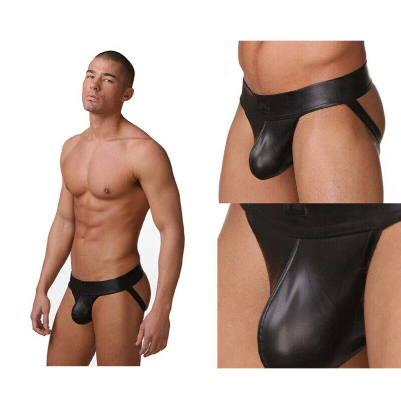 Newest Top Sexy Men's PU Leather Thongs Briefs Underwear Male's Sissy Panties G-string Underpants Jockstrap Erotic Dropshipping
Newest Top Sexy Men's PU Leather Thongs Briefs Underwear Male's Sissy Panties G-string Underpants Jockstrap Erotic Dropshipping