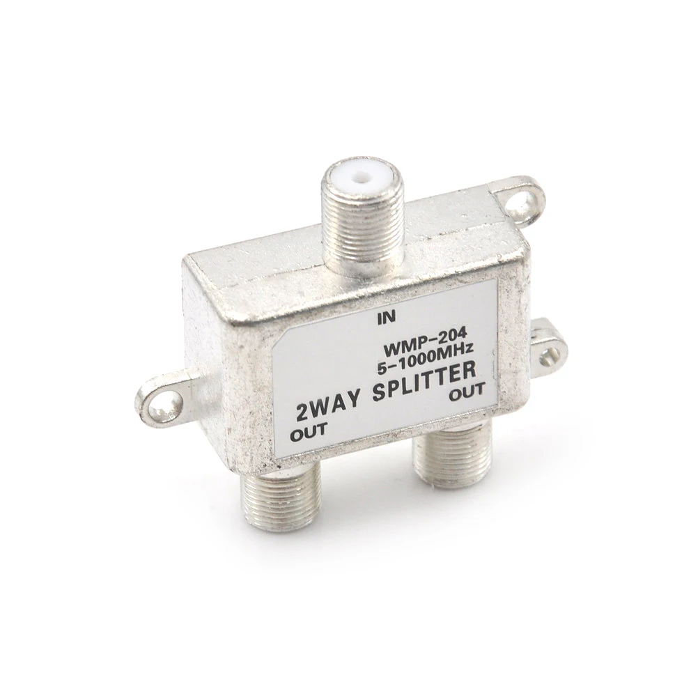 2-Way HD Digital Coax Cable Splitter Bi-Directional MoCA 5-1000 MHz Connector Satellite TV Receiver Designed for SATV/CATV
2-Way HD Digital Coax Cable Splitter Bi-Directional MoCA 5-1000 MHz Connector Satellite TV Receiver Designed for SATV/CATV
