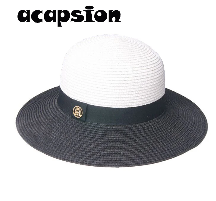 Summer Straw Hats Women Wide Brim Beach Hat Floppy Foldable UV Protection Patchwork Sun Hats For Women Elegant Summer Hat A084
Summer Straw Hats Women Wide Brim Beach Hat Floppy Foldable UV Protection Patchwork Sun Hats For Women Elegant Summer Hat A084