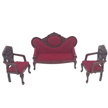 3pcs Mini Furniture Adorable Wooden Creative Miniature Model Decor Sofa Furniture Set Ornament for 1/12 Mini House
3pcs Mini Furniture Adorable Wooden Creative Miniature Model Decor Sofa Furniture Set Ornament for 1/12 Mini House