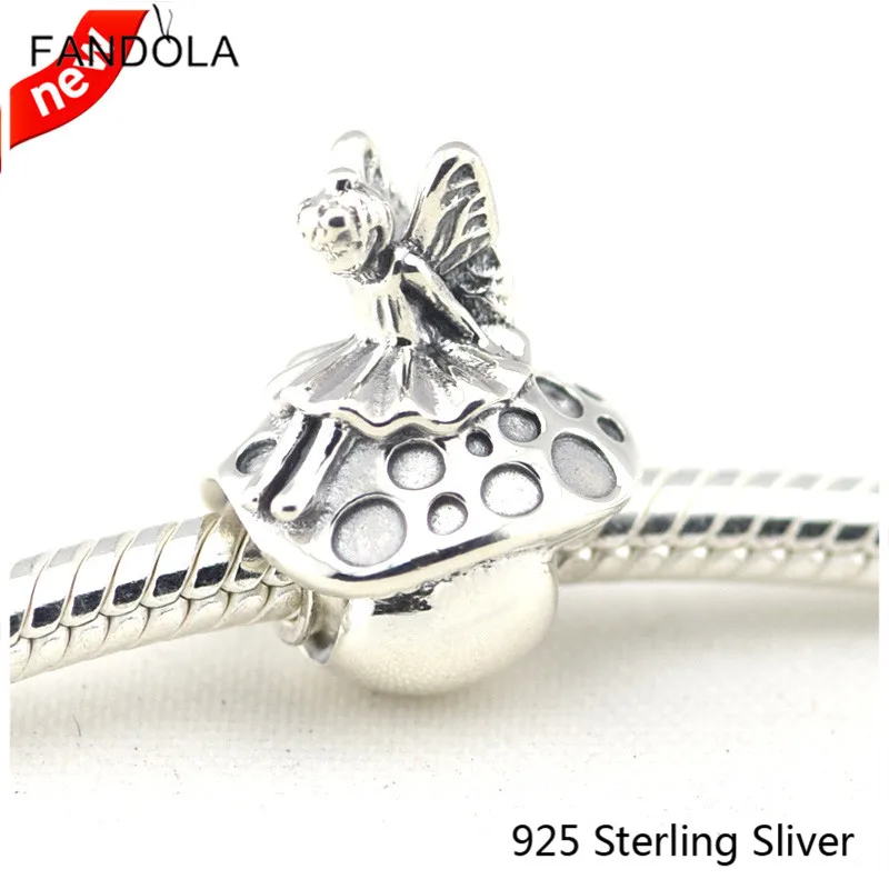 925 Sterling Silver Forest Fairy Charm with Mushroom Fits DIY Brand Bracelet Bead Jewelry Making Woman Gifts
925 Sterling Silver Forest Fairy Charm with Mushroom Fits DIY Brand Bracelet Bead Jewelry Making Woman Gifts
