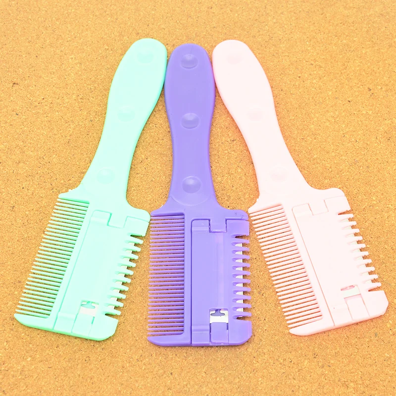 Meisha Professional 1pcs Hair Razor Comb 10pcs Blades Hair