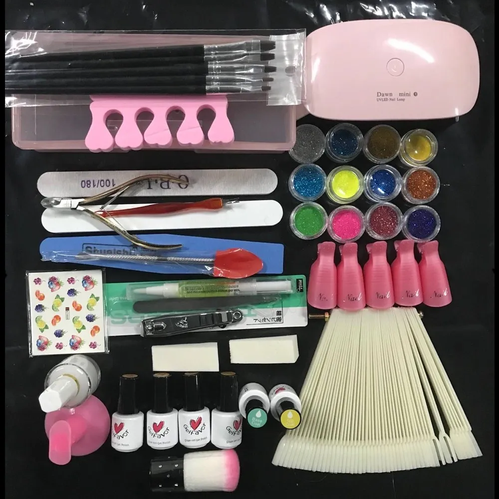 6pcs Gel Polish Nail Art Set with Mini Nail Lamp Dryer Manicure Machine Set Lak Gel With nail sticker fake nail
6pcs Gel Polish Nail Art Set with Mini Nail Lamp Dryer Manicure Machine Set Lak Gel With nail sticker fake nail