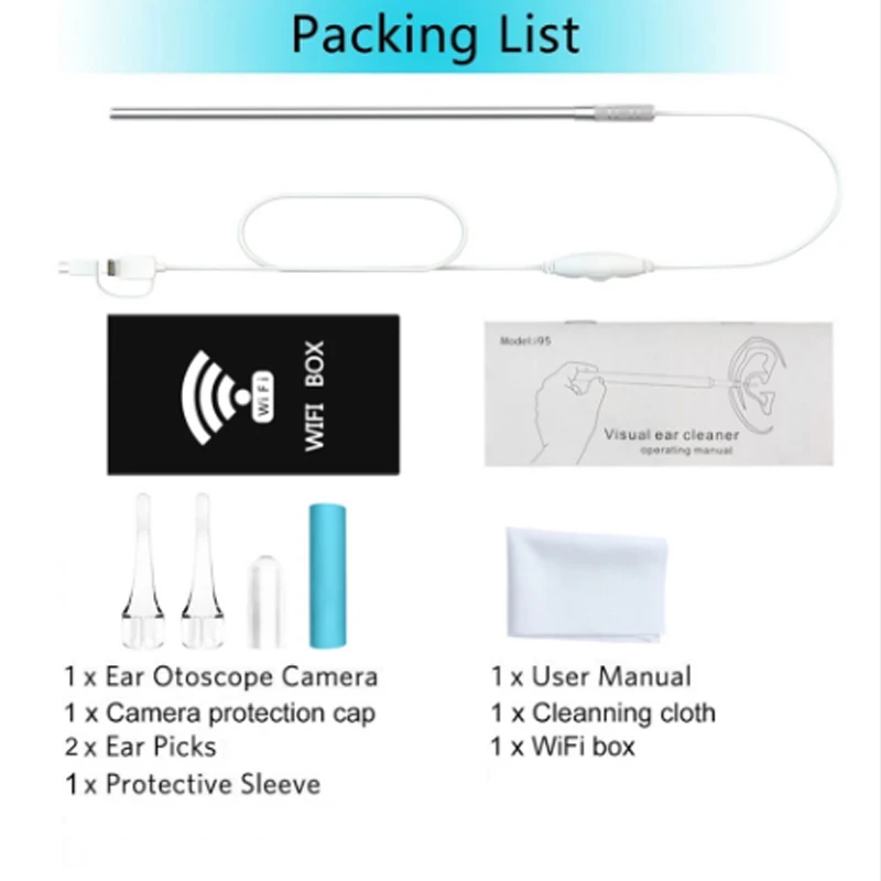 WiFi Borescope Inspection Camera 3 in 1 Borescope Inspection Ear Wax Remover Tool Waterproof Camera For Android IOS Smartphone
WiFi Borescope Inspection Camera 3 in 1 Borescope Inspection Ear Wax Remover Tool Waterproof Camera For Android IOS Smartphone