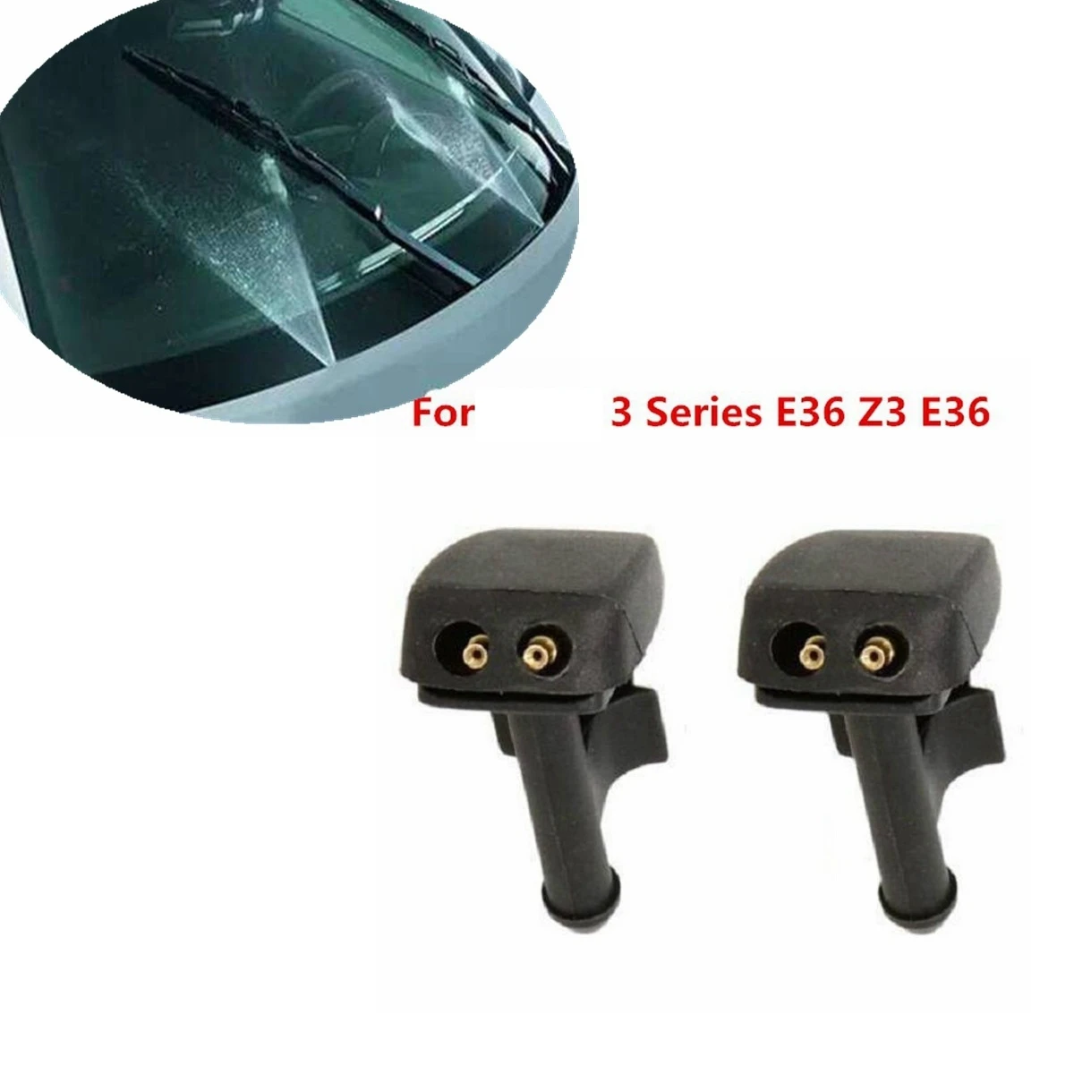 2PCS Car Windscreen Windshield Water Washer Pump Nozzle Sprayer Jet For BMW 3 Series E36 Z3 E36 Non-Heated
2PCS Car Windscreen Windshield Water Washer Pump Nozzle Sprayer Jet For BMW 3 Series E36 Z3 E36 Non-Heated