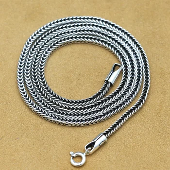 SOQMO Real Pure 925 Sterling Silver Necklace Chain Women And Men Vintage Foxtail 2.0mm Retro Solid Thai Silver Italy Fine Jewelr
SOQMO Real Pure 925 Sterling Silver Necklace Chain Women And Men Vintage Foxtail 2.0mm Retro Solid Thai Silver Italy Fine Jewelr