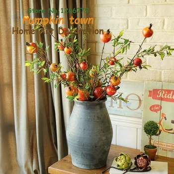 Pastoral style high quality simulation pomegranate fruit branch,focus on exports of high-end floral,wedding simulation flower
Pastoral style high quality simulation pomegranate fruit branch,focus on exports of high-end floral,wedding simulation flower