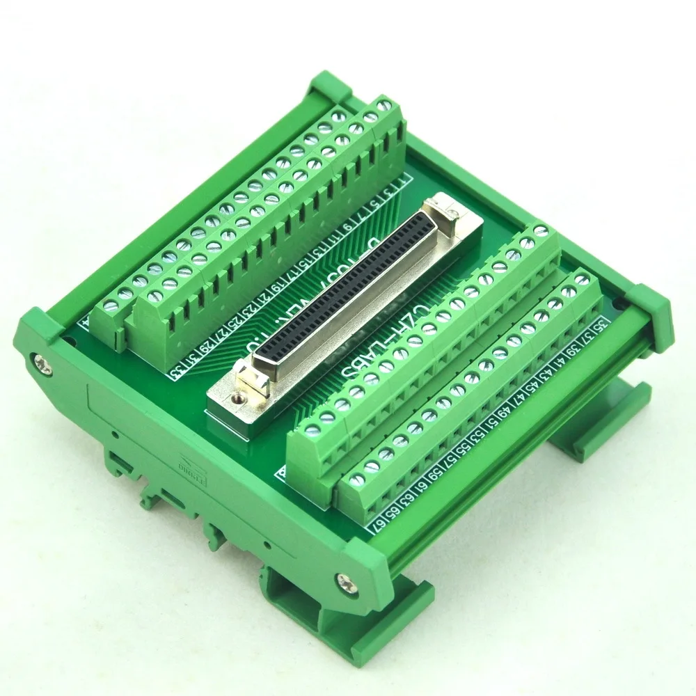 DIN Rail Mount 68-pin Half-Pitch/0.05" D-SUB Female Interface Module, DSUB, SCSI
DIN Rail Mount 68-pin Half-Pitch/0.05" D-SUB Female Interface Module, DSUB, SCSI
