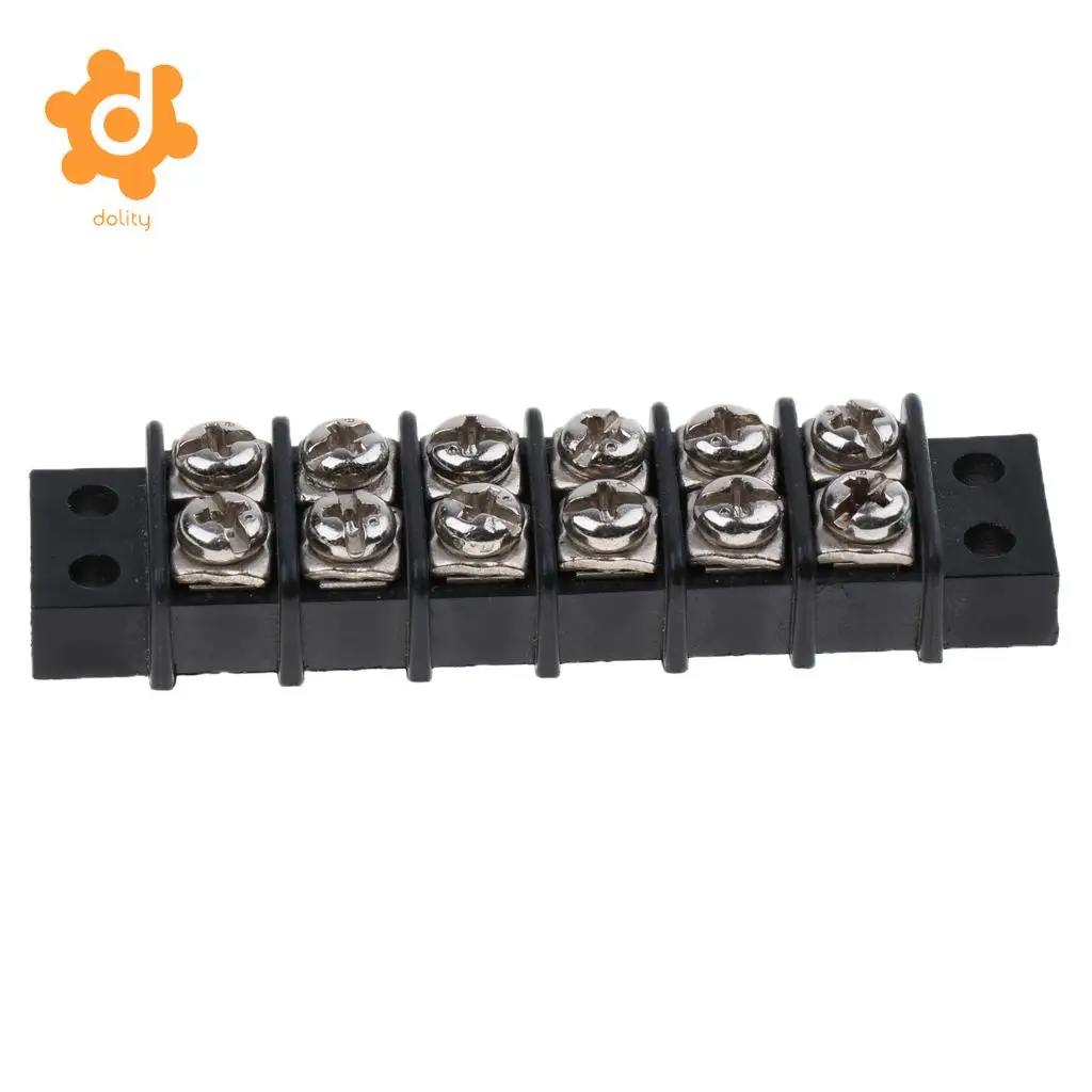 Baoblaze Marine Boat RV 12V 30A 6 Ways Screw Terminal Block Bus Bar Splits 1 In 6 Out