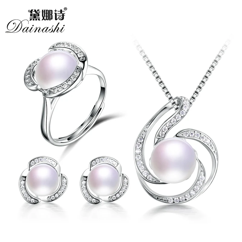 Dainashi Fashion Pearl Jewelry Sets For Women Bread Round High Luster Pearl Necklace Earrings And Ring Jewelry Set Free Shipping
Dainashi Fashion Pearl Jewelry Sets For Women Bread Round High Luster Pearl Necklace Earrings And Ring Jewelry Set Free Shipping