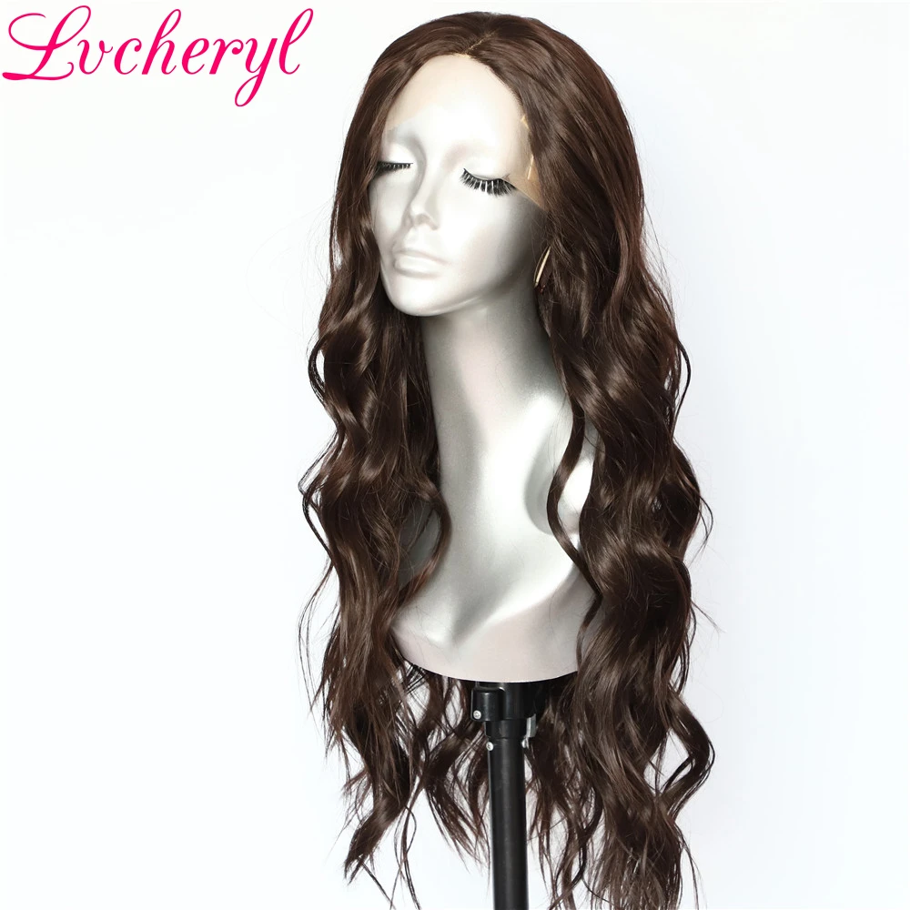 Lvcheryl Hand Tied Brown Color 6# Full Density Water Wave Hair Premium Heat Resistant Hair Wigs Synthetic Lace Front Wigs
Lvcheryl Hand Tied Brown Color 6# Full Density Water Wave Hair Premium Heat Resistant Hair Wigs Synthetic Lace Front Wigs