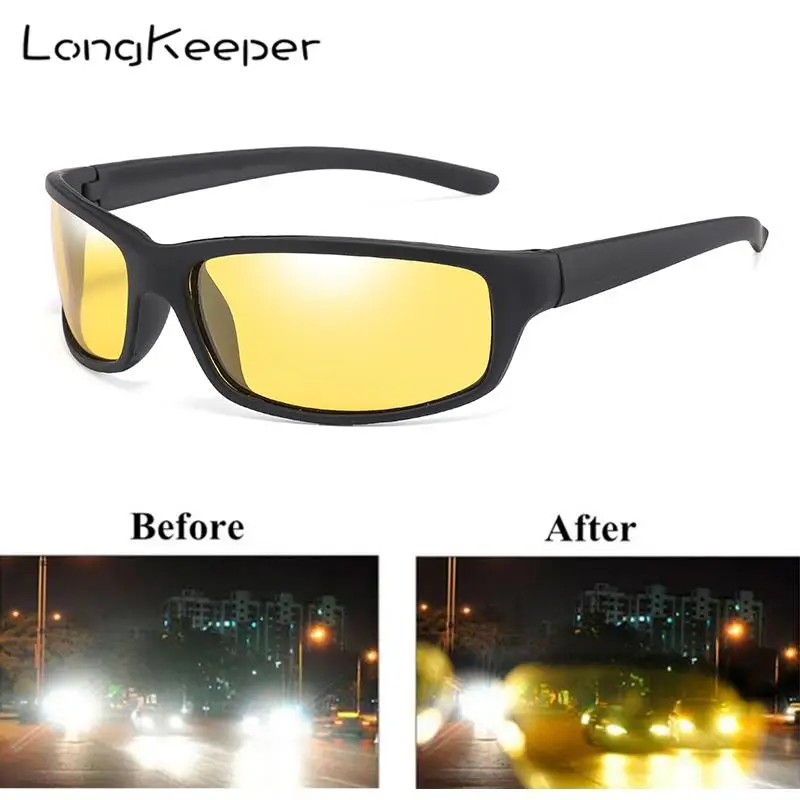 LongKeeper Night Vision Sunglasses Men Polarized Yellow Lens glasses Women Safety Driving Goggle Anti-glare Driver's Gafas UV400
LongKeeper Night Vision Sunglasses Men Polarized Yellow Lens glasses Women Safety Driving Goggle Anti-glare Driver's Gafas UV400