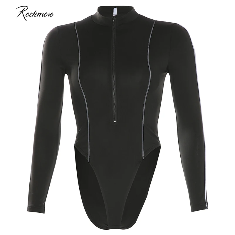 Rockmore Black Gothic zipper Bodysuit Long Sleeve O-Neck Bodysuits Women Bodycon Femme Autumn Skinny Jumpsuit Streetwear Fitness
Rockmore Black Gothic zipper Bodysuit Long Sleeve O-Neck Bodysuits Women Bodycon Femme Autumn Skinny Jumpsuit Streetwear Fitness