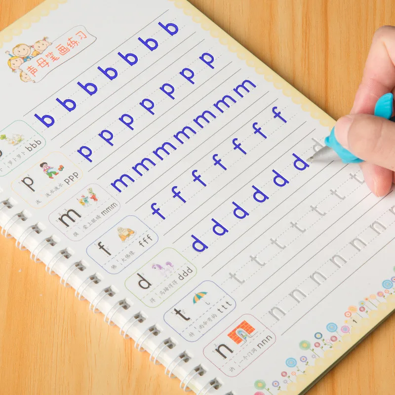 10 pcs/set Children groove copybook Chinese pinyin alphabet Character Exercise Kindergarten baby pre-school to write the text
10 pcs/set Children groove copybook Chinese pinyin alphabet Character Exercise Kindergarten baby pre-school to write the text