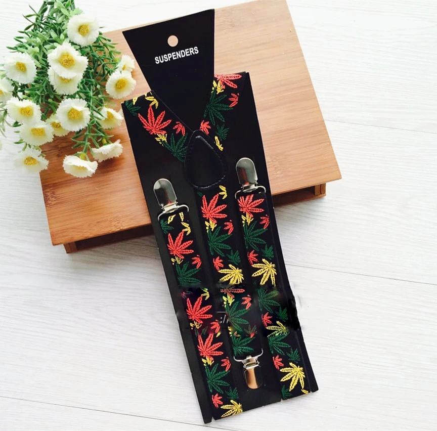 2017 new unisex Men Women Leaves Black Pants Clips Braces Adjustable Elastic Suspenders YHH0098
2017 new unisex Men Women Leaves Black Pants Clips Braces Adjustable Elastic Suspenders YHH0098