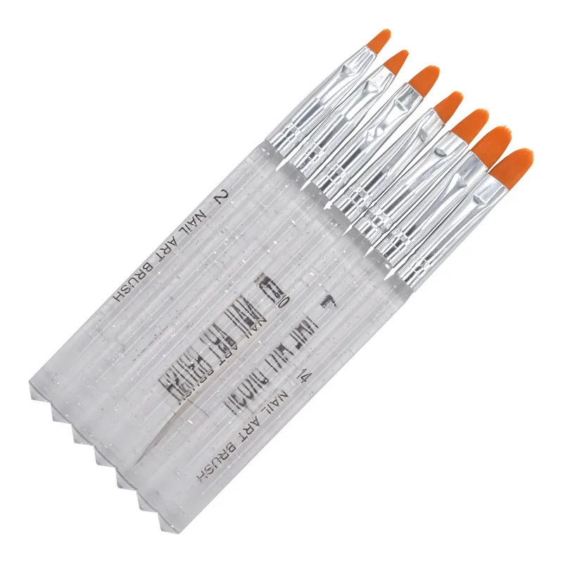 YZWLE 7 Pcs/Pack Clear Handle Nail Brushes Acrylic UV Gel Nail Art Tips Painting Brush Pen Builder Handle Tool 22
YZWLE 7 Pcs/Pack Clear Handle Nail Brushes Acrylic UV Gel Nail Art Tips Painting Brush Pen Builder Handle Tool 22