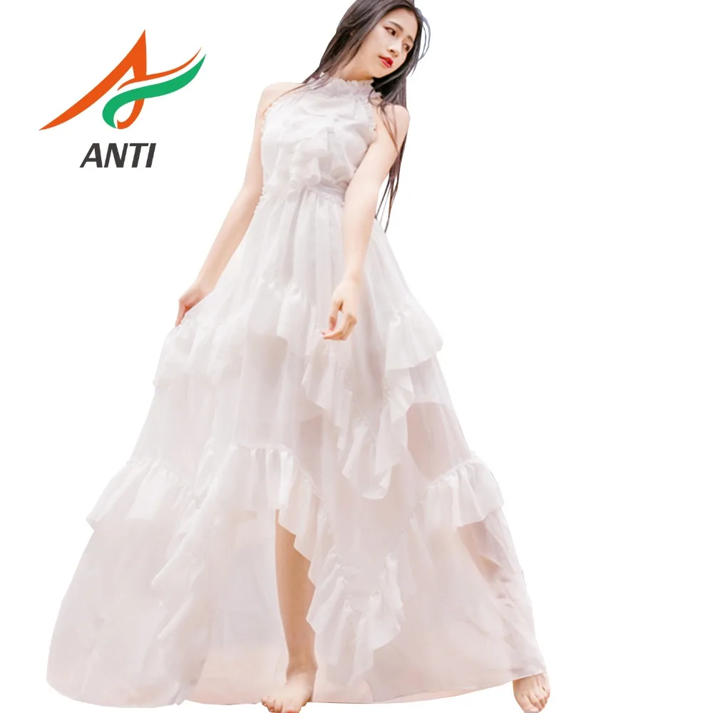 ANTI 2019 Fairy Long Women Evening Dress Maxi Elegant Chiffon Vintage Ruffles Stand-Neck Beach Dress Evening Party Tunic White 
ANTI 2019 Fairy Long Women Evening Dress Maxi Elegant Chiffon Vintage Ruffles Stand-Neck Beach Dress Evening Party Tunic White