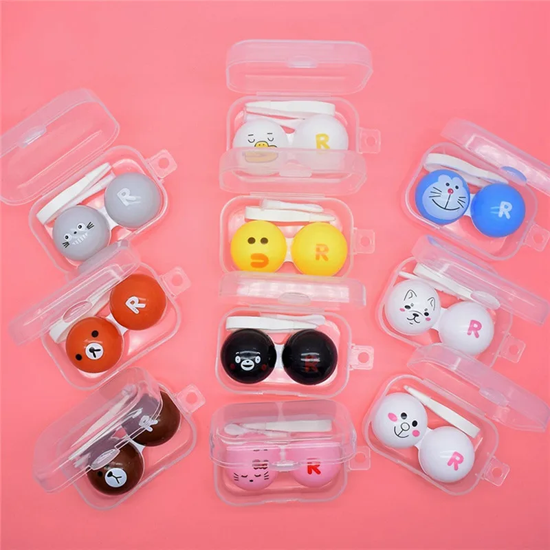 Women Men Contact Lens Case Cute Cartoon Animal Eye Care Box Keeps Contact Lenses Safe 11 Styles Small Mini PP Cases
Women Men Contact Lens Case Cute Cartoon Animal Eye Care Box Keeps Contact Lenses Safe 11 Styles Small Mini PP Cases
