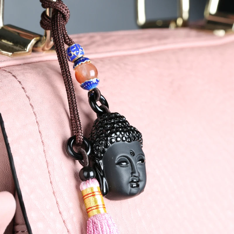 PUHOLY/ belwide jewelry natural Obsidian Shakya Muni Buddha Pendant Ruyi head bag ornaments package decoration
PUHOLY/ belwide jewelry natural Obsidian Shakya Muni Buddha Pendant Ruyi head bag ornaments package decoration