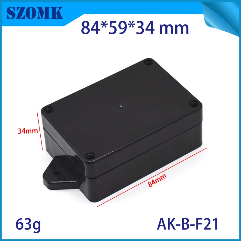 

1piece, 84*59*34mm szomk IP65 waterproof abs plastic electronics enclosure junction box hot sales instrument housing project box