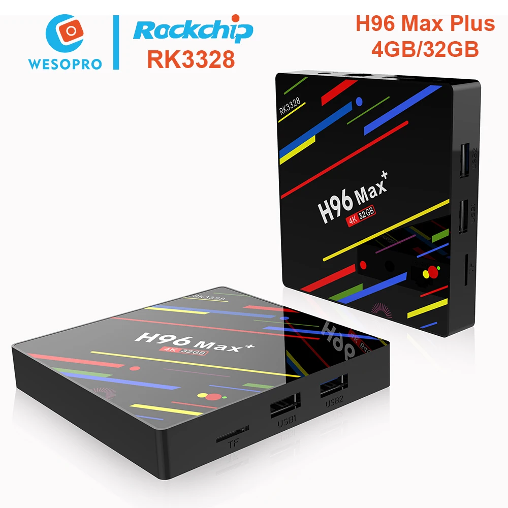 H96 MAX+ Android 8.1 TV Box 4GB RAM 32GB ROM Set Top Box Cortex A53 RK3328 2.4G/5G Wifi 4K H.265 Media Player
H96 MAX+ Android 8.1 TV Box 4GB RAM 32GB ROM Set Top Box Cortex A53 RK3328 2.4G/5G Wifi 4K H.265 Media Player