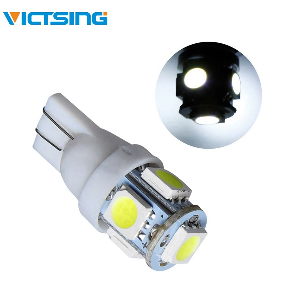 VicTsing Auto T10 Led White 194 W5W LED Car Super Bright Turn Side License Plate Light Lamp Bulb DC 12V Parking Light 6500K
VicTsing Auto T10 Led White 194 W5W LED Car Super Bright Turn Side License Plate Light Lamp Bulb DC 12V Parking Light 6500K