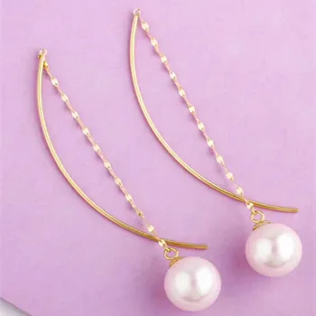 VOJEFEN 18 K Gold Pearl Long Dangle Earrings with 7-7.5 mm Natural White Freshwater Round Pearl Threader Drop Tassel Earrings
VOJEFEN 18 K Gold Pearl Long Dangle Earrings with 7-7.5 mm Natural White Freshwater Round Pearl Threader Drop Tassel Earrings