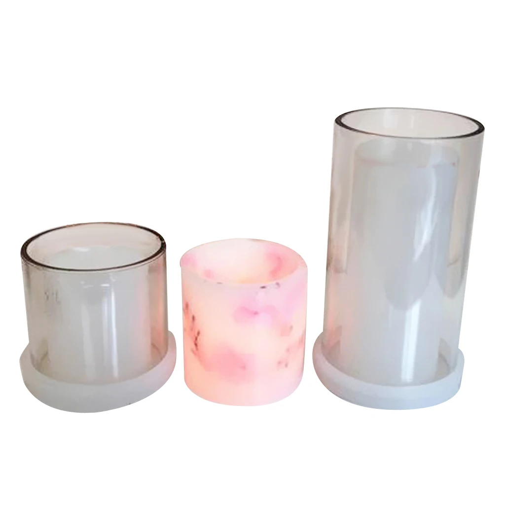Hollow Center Designs Candle Making Moulds DIY Handmade Aromatherapy Candle Scented Candle Tealight Dried Flower Mold Tools