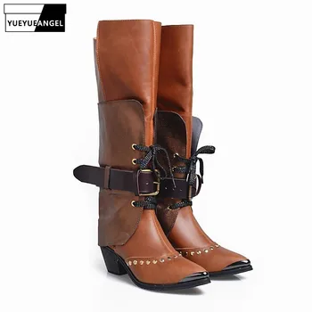 Winter 100% Real Leather Over The Knee Boots Women Luxury Light Bronw Rivet Thigh High Boots Pointed Toe Thick Heels Shoes 34-40
Winter 100% Real Leather Over The Knee Boots Women Luxury Light Bronw Rivet Thigh High Boots Pointed Toe Thick Heels Shoes 34-40