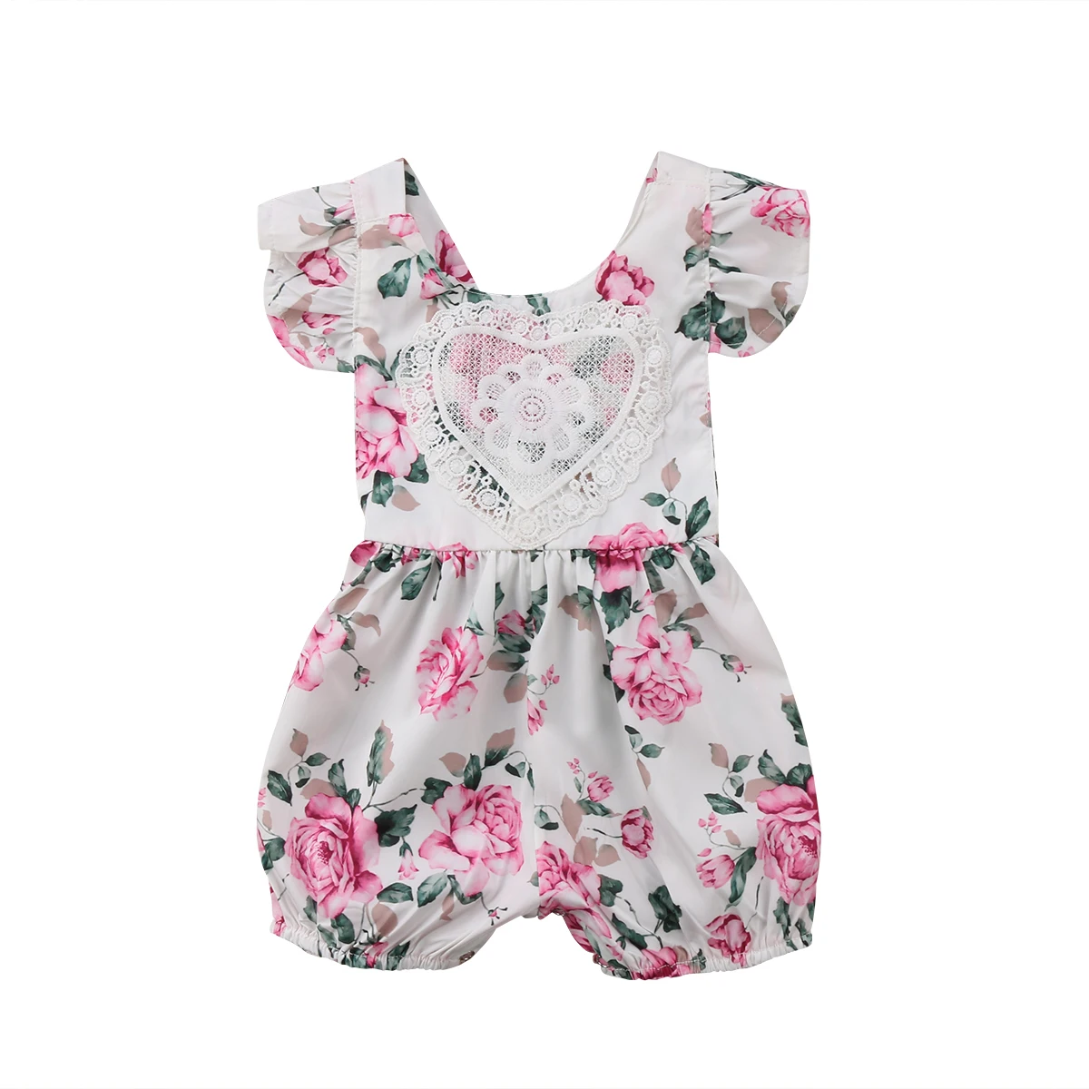 Cute Heart Flower Backless Newborn Kid Baby Girls Lace Floral Romper Playsuit Jumpsuit Outfits Sunsuit
Cute Heart Flower Backless Newborn Kid Baby Girls Lace Floral Romper Playsuit Jumpsuit Outfits Sunsuit