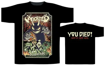 Aborted 'Deadheads' T-shirt - Neuf et officiel Cotton T-Shirt Fashion T Shirt Free Shipping Casual Printed Tee
Aborted 'Deadheads' T-shirt - Neuf et officiel Cotton T-Shirt Fashion T Shirt Free Shipping Casual Printed Tee